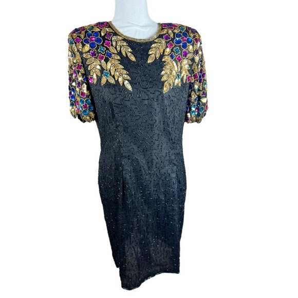 Vintage‎ Stenay Beaded Dress - Picture 1 of 10